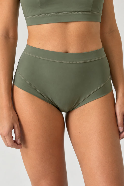 High Waist Bottom in Sage Green
