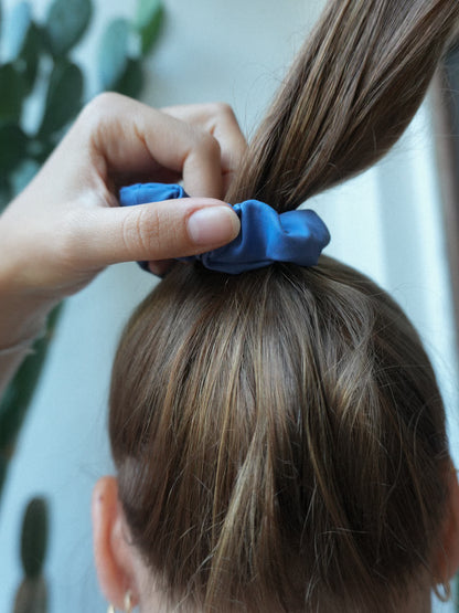 Scrunchie in Slate Blue