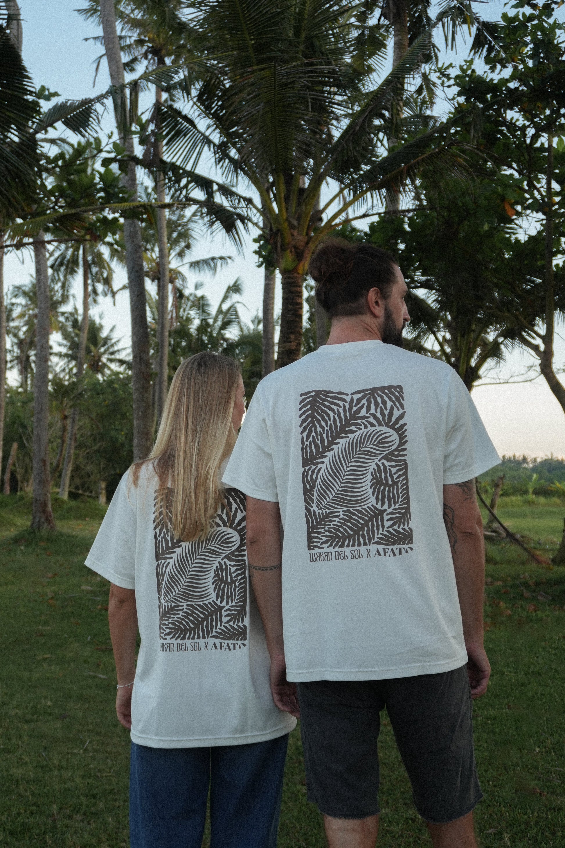 AFATO Palm Rhythm unisex shirt hero shot – combining surf culture, palm-inspired design and modern streetwear.